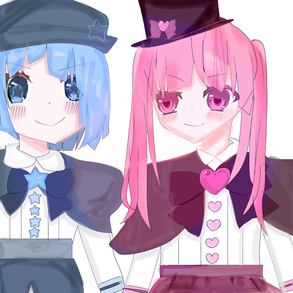 星とハート Illust of 7tsu0729 medibangpaint