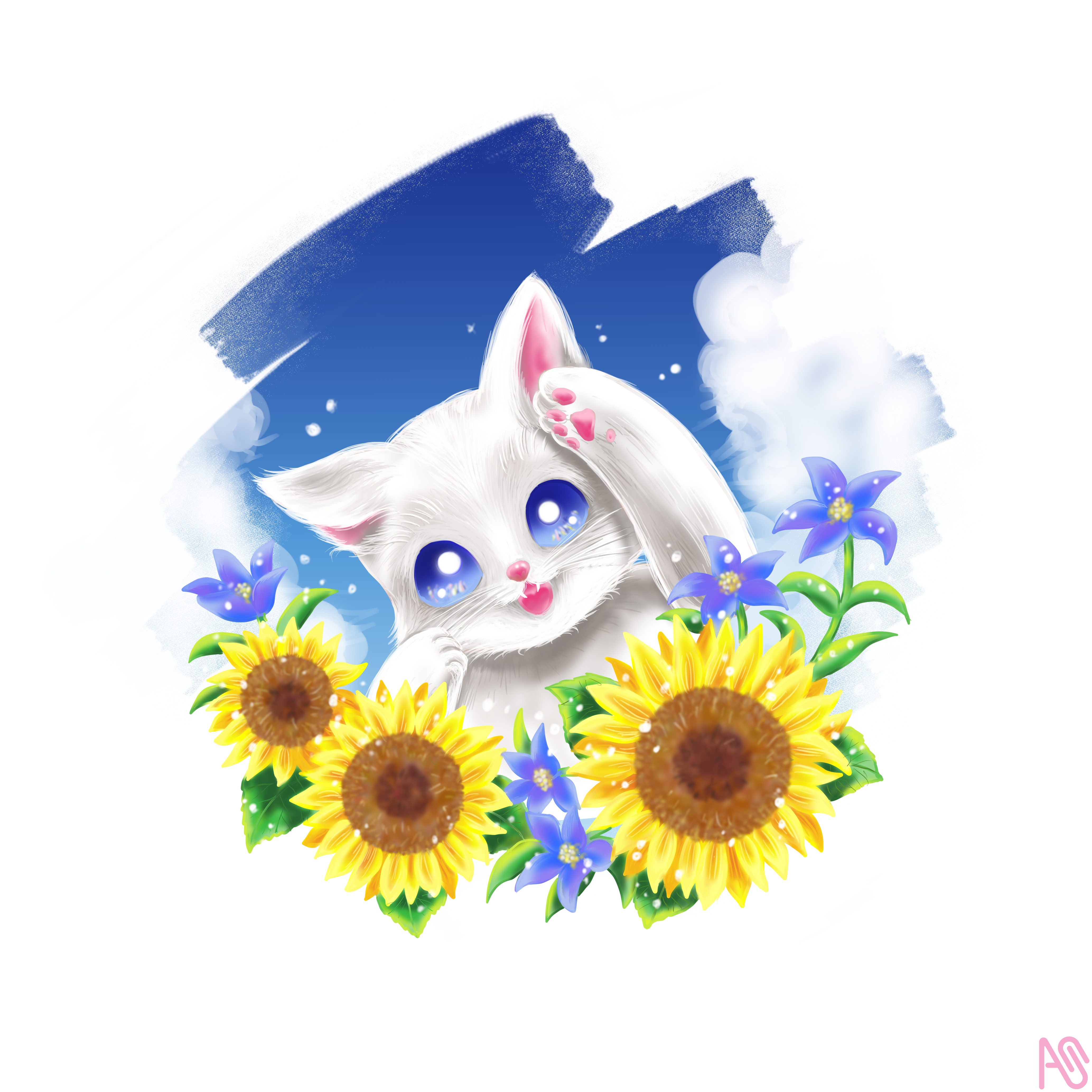 ひまわり猫にゃん 有山 さゆり - Illustrations ART street