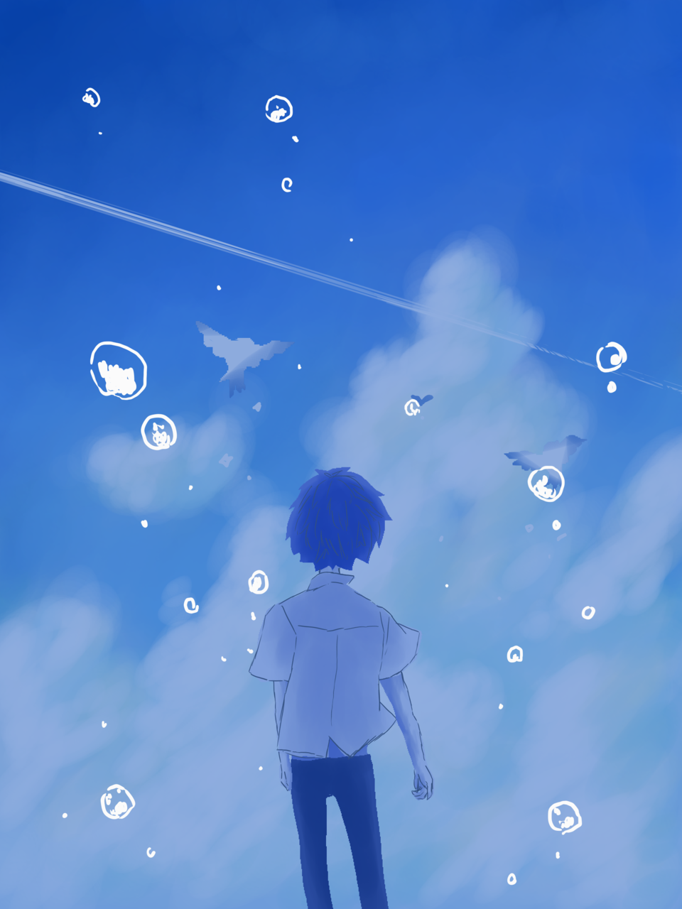 僕は 夏に溺れている クスクス 일러스트 Art Street 아트 스트리트