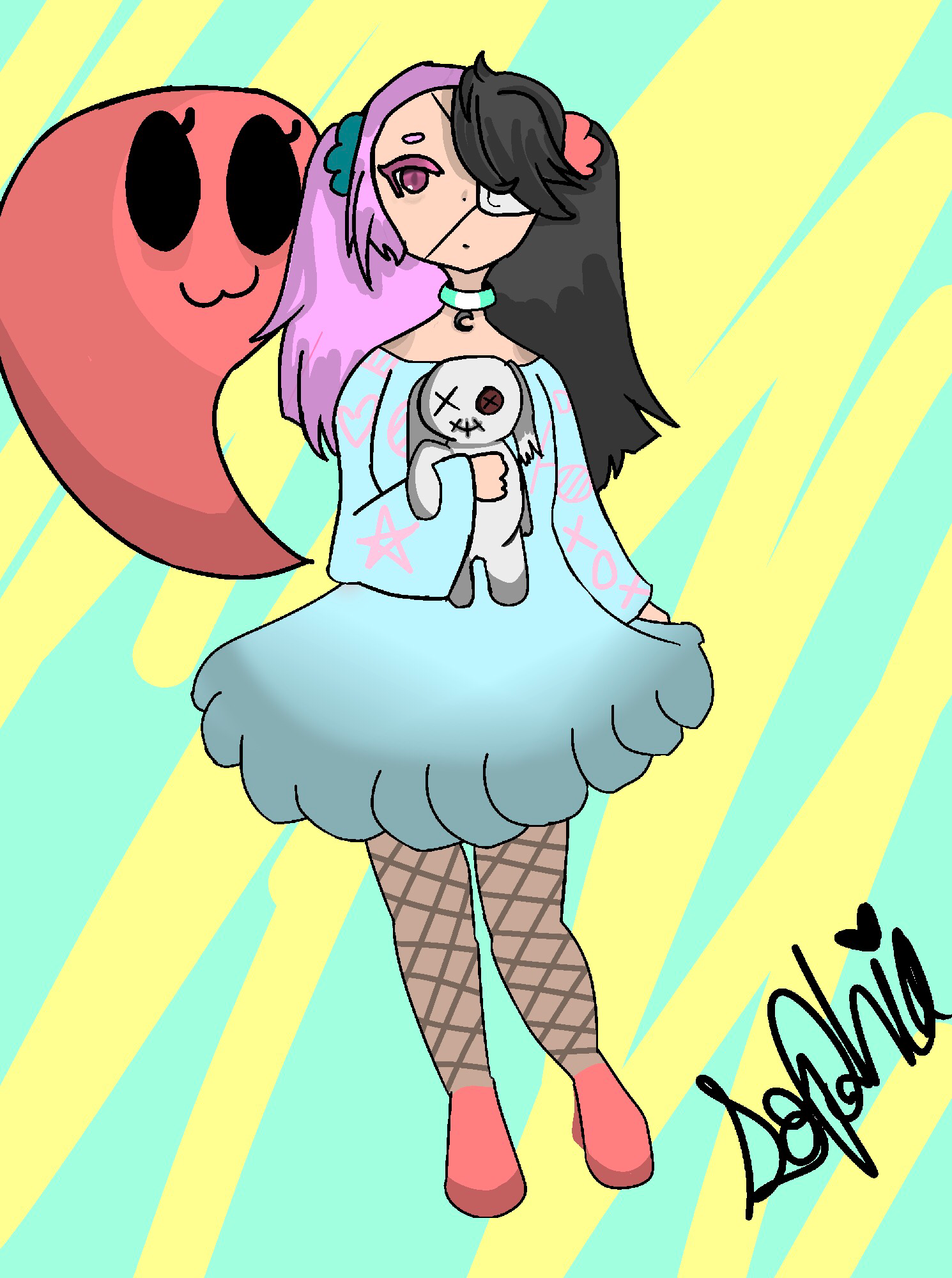 Pastel ghost girl (finished) pannShrimpz Illustrations ART street