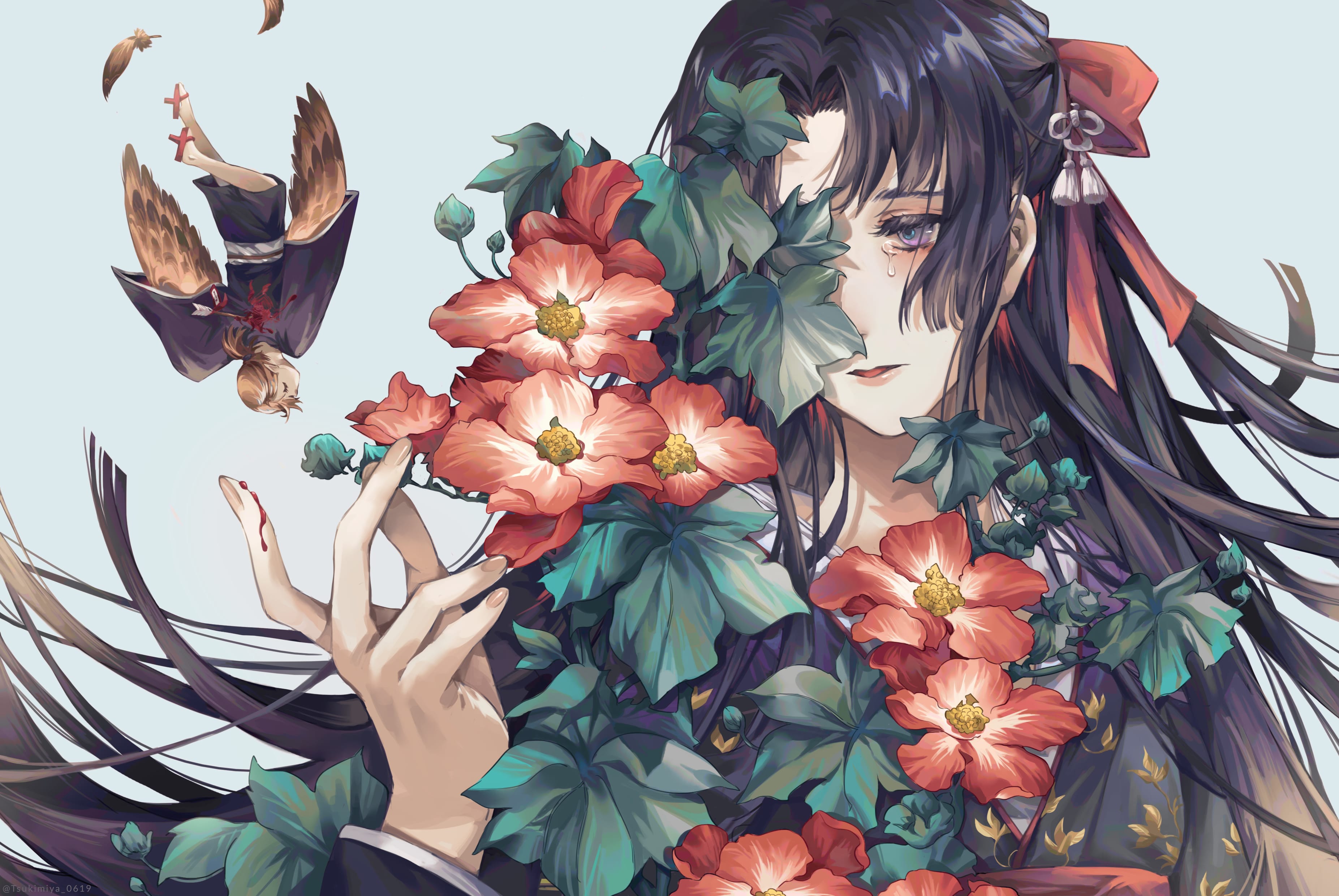 芙蓉に雀」葛飾北斎 AKIRA 秋ら - Illustrations ART street