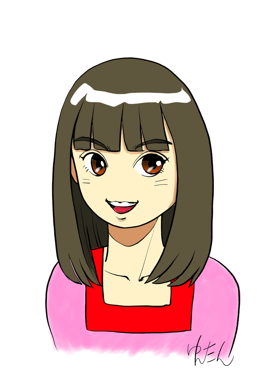 髪を切ったあーりん Yuntan イラスト Art Street アートストリート