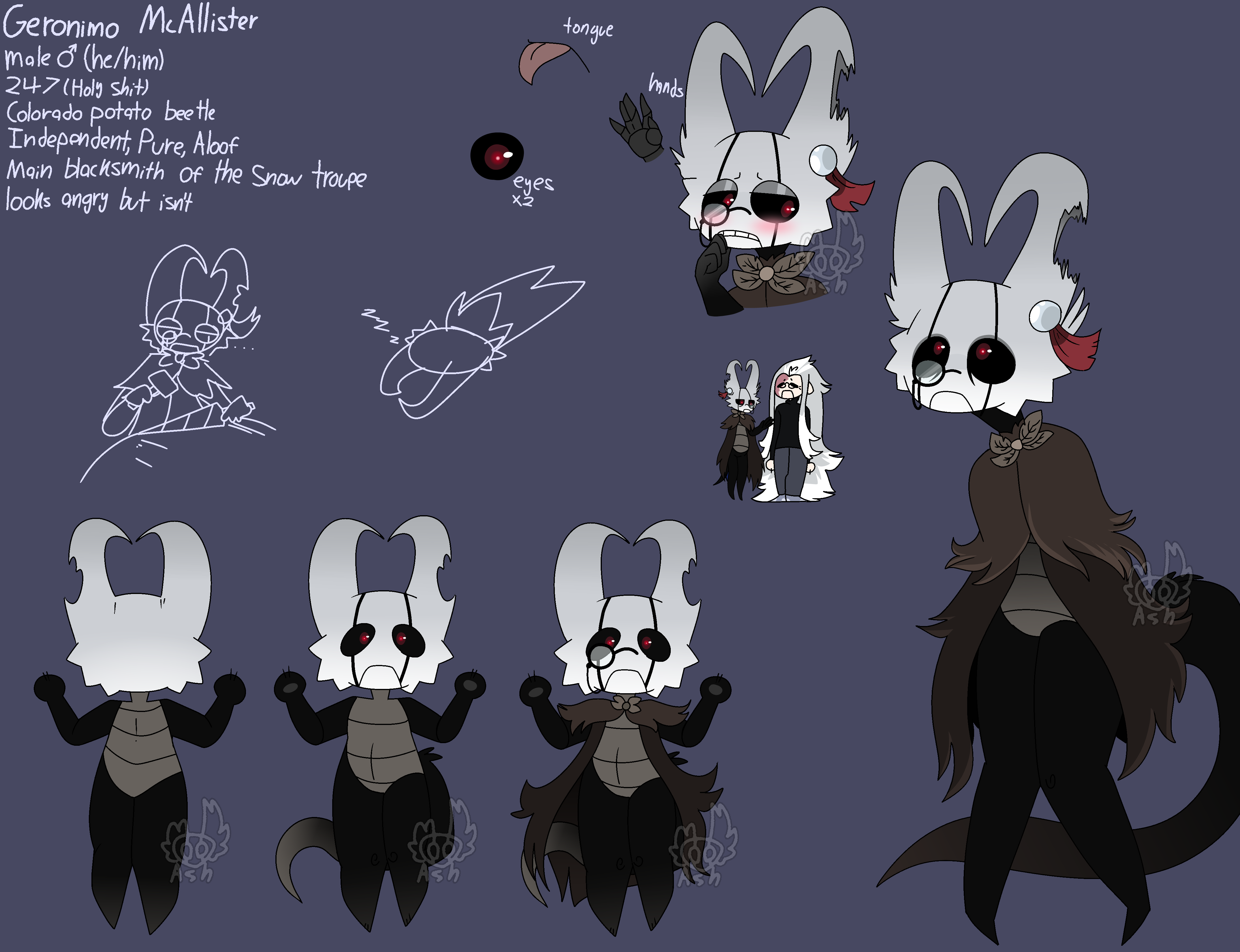 Mr McAllister // reference sheet Eri ♒ Illustrations ART street