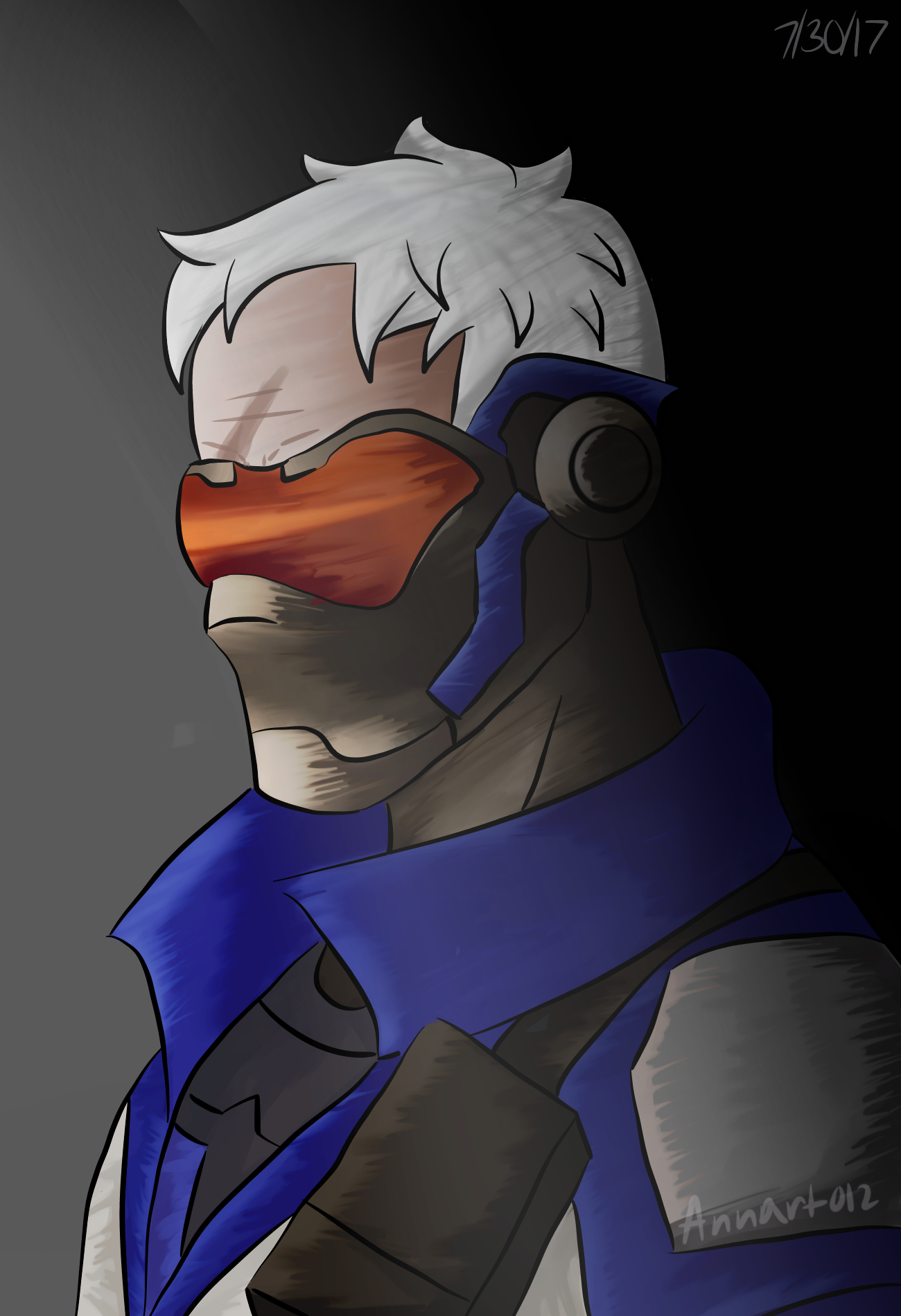 Soldier 76 Annart012 Illustrations ART street
