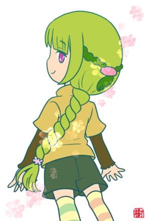 シロウサギウミウシ擬人化 樹花 Illustrations Art Street