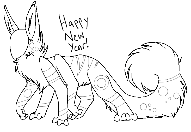 Not colored crap, and Happy New Year! Tulip_059 Illustrations ART street