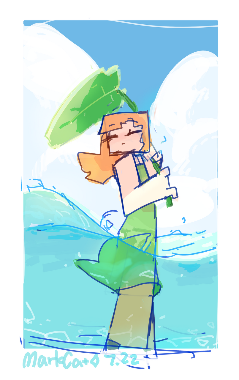 Alex and water || doodle#69 萌爆了的阿喵- 插畫ART street