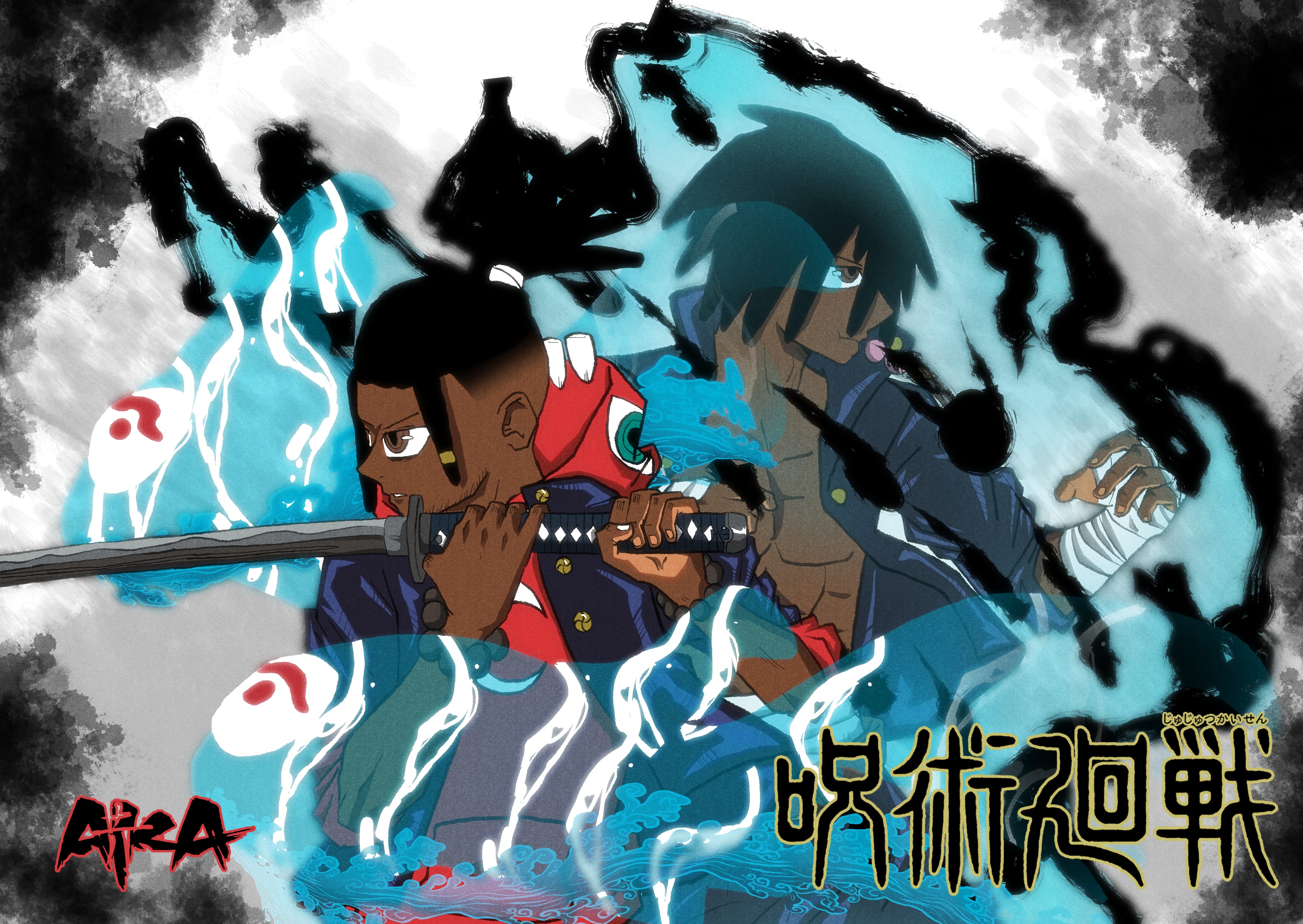 Delinquent Duo Akairo Illustrations ART street