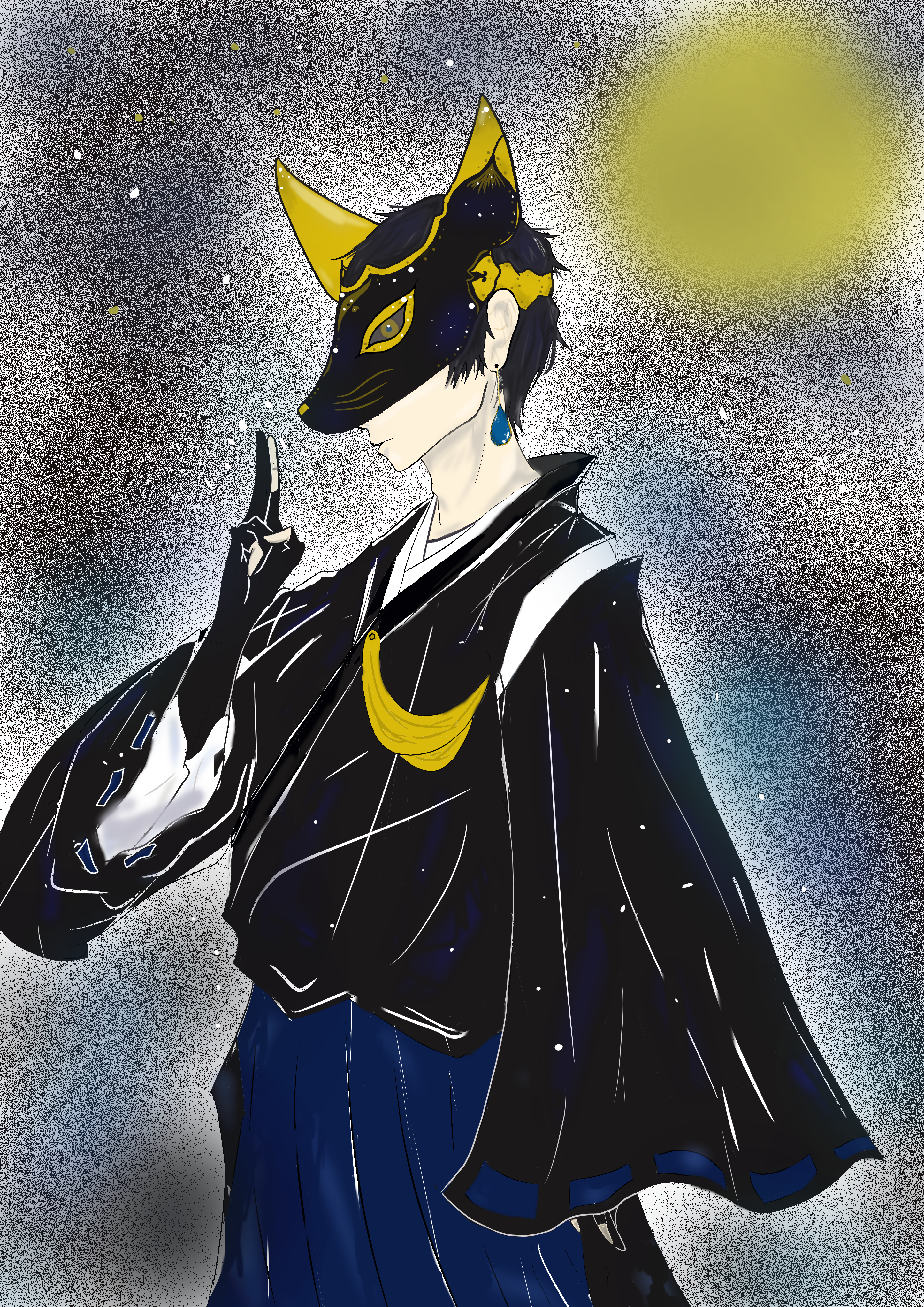 夜の狐 暇猫 - Illustrations ART street