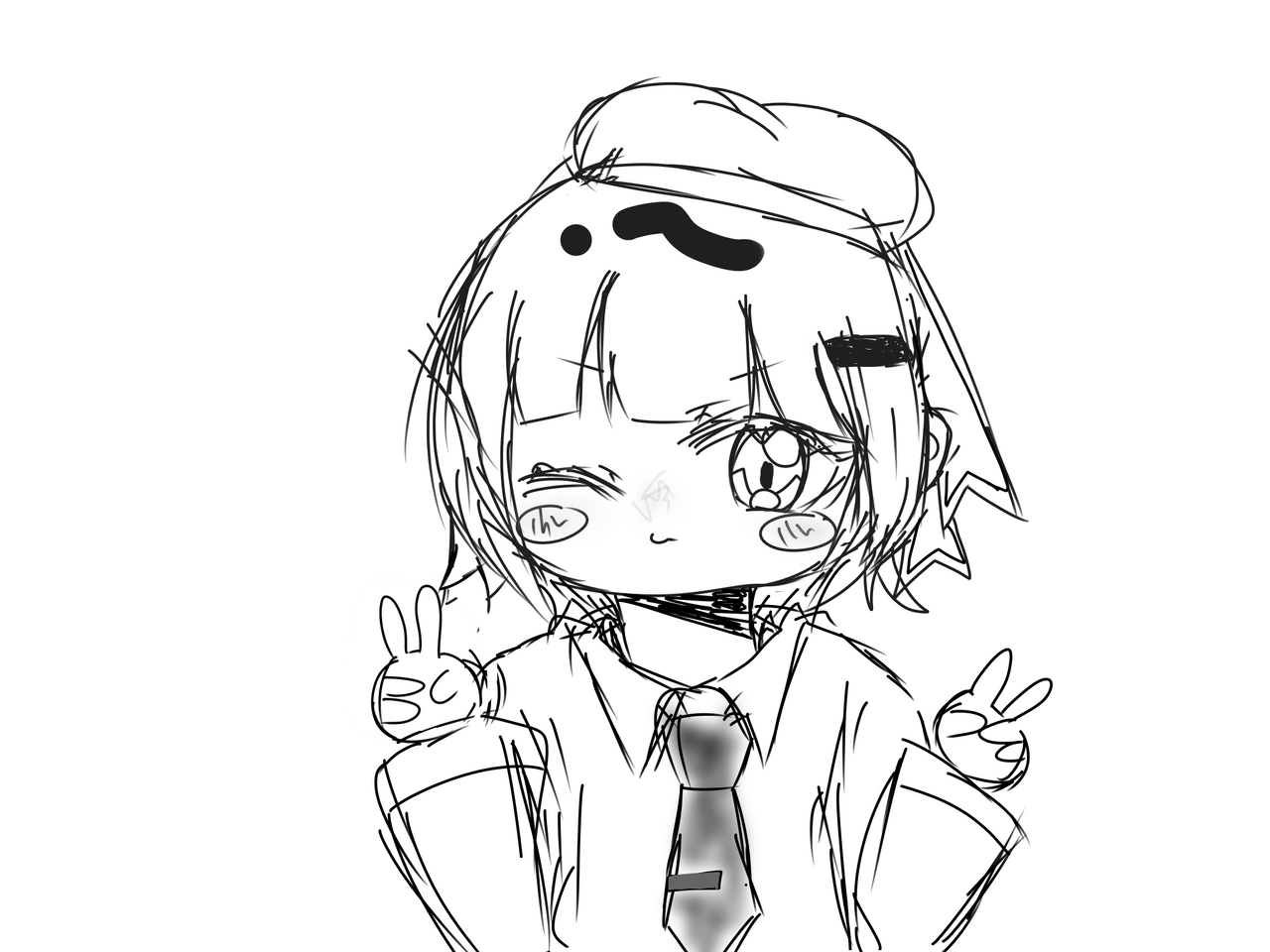 おはようございまーす！！ Illust of ねこぴ medibangpaint ねこぴのお絵描き場