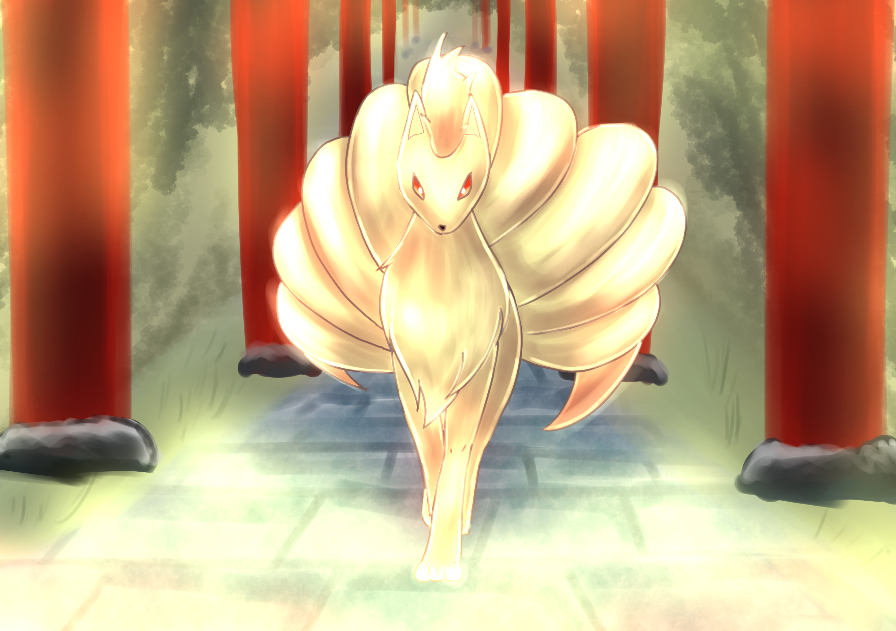 キュウコン 里 イラスト Art Street アートストリート キュウコン 里 イラスト Art Street アートストリート