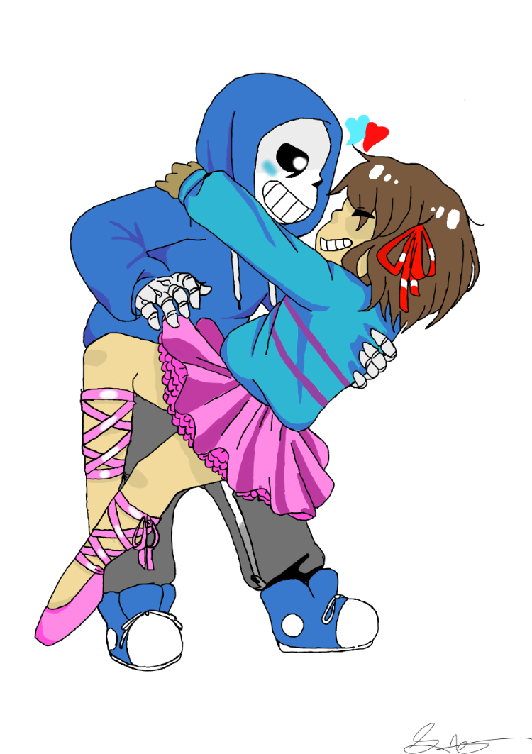 Dancetale frisk x sans