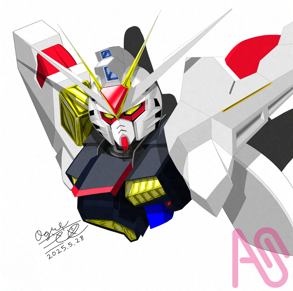 ガンダム×初音ミク Illust of 大賀　三芭図（tachibanafactory） fanfic hatsunemiku MobileSuitGundamSEED ガンダム45周年 ストライクフリーダムガンダム？