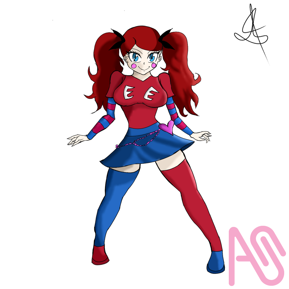 Ellie Firerose Illustration  Illust of AngelicaFX75 female red medibang characterdesign
