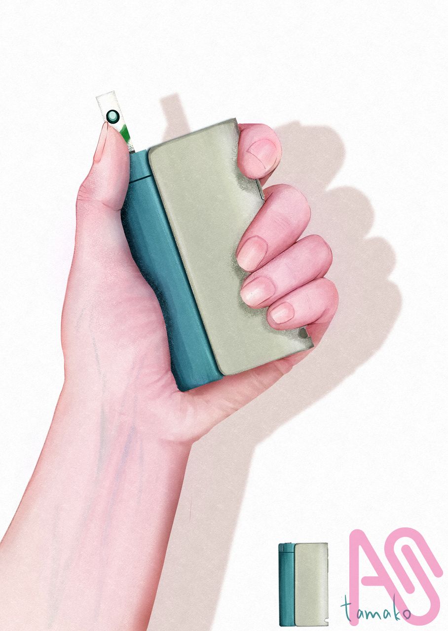 リアルっぽい手の練習 Illust of たまこ tobacco hand 電子タバコ リアルっぽく描く練習