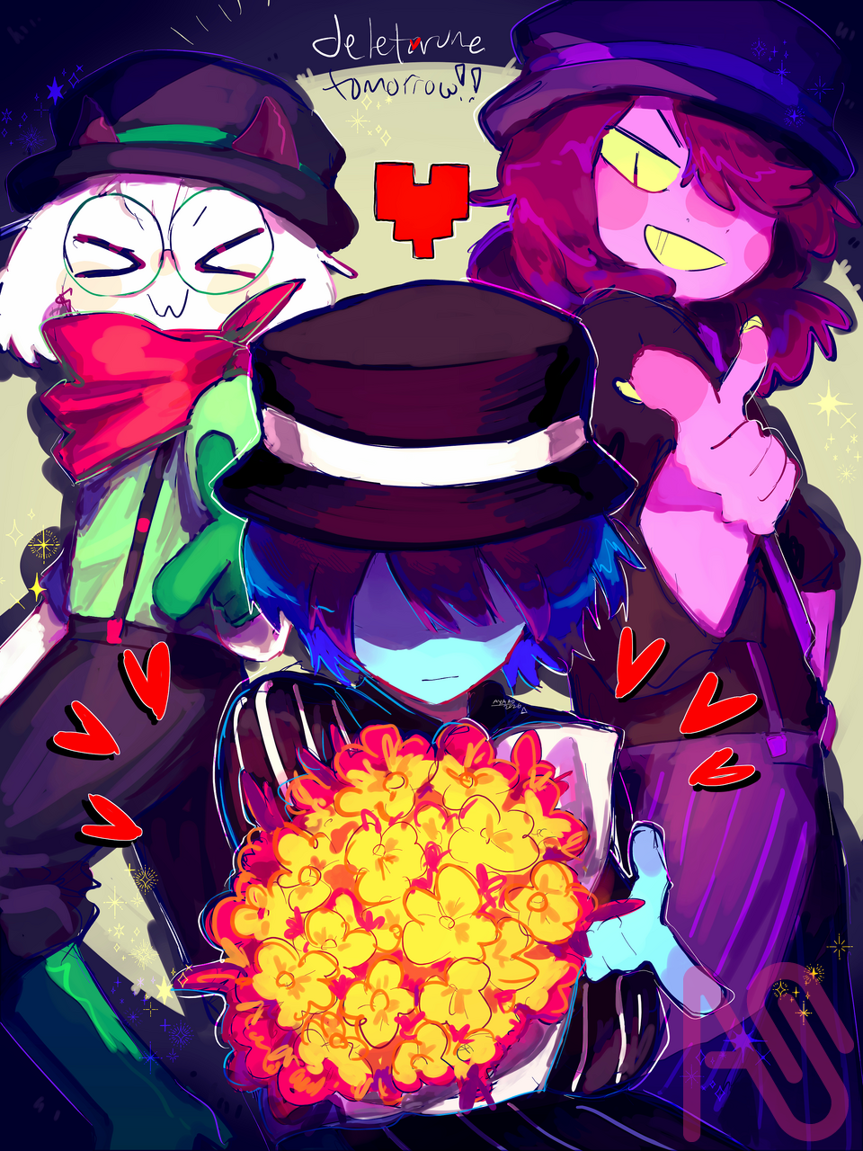 deltarune tomorrow Illust of ayaao fanart game medibangpaint Deltarune Ralsei Deltarunekris deltarunesusie