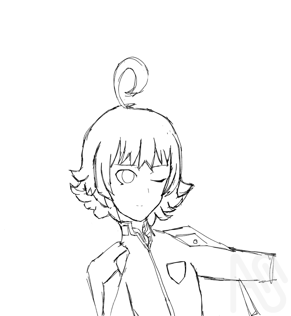 He's so stupid  Illust of アイ._. fanart sketch AceAttorney