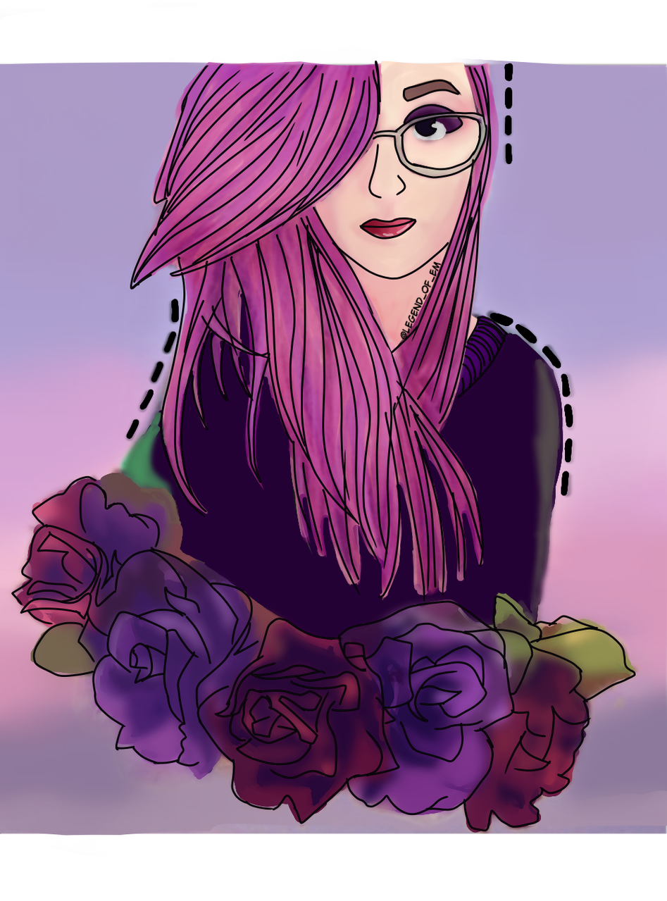 Aesthetic Flower Girl Legend_Of_Em Illustrations ART street