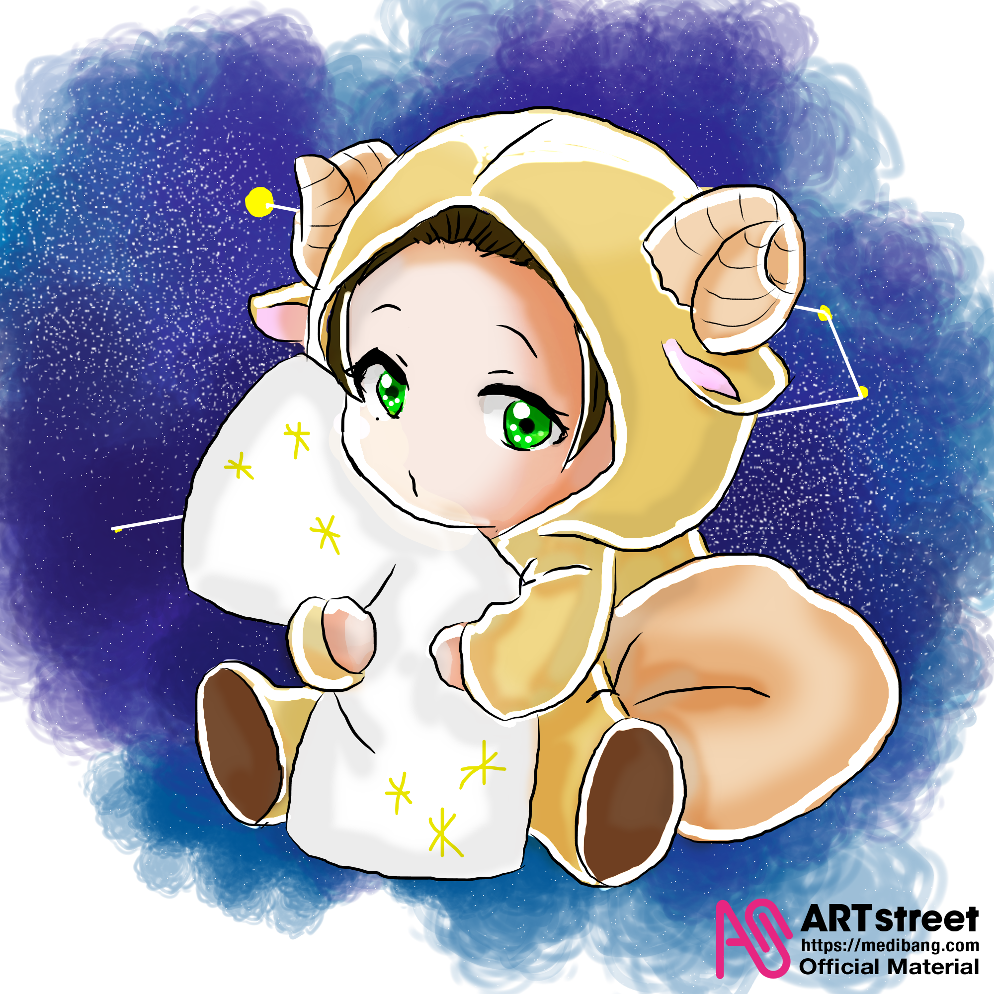 着ぐるみパジャマ 羊 柊木風澄 Kasumi Hiiragi Illustrations Art Street