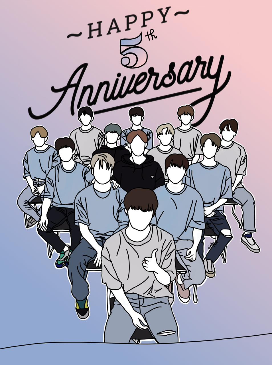 Seventeen 5th Anniversary Keilacruz イラスト Art Street アートストリート