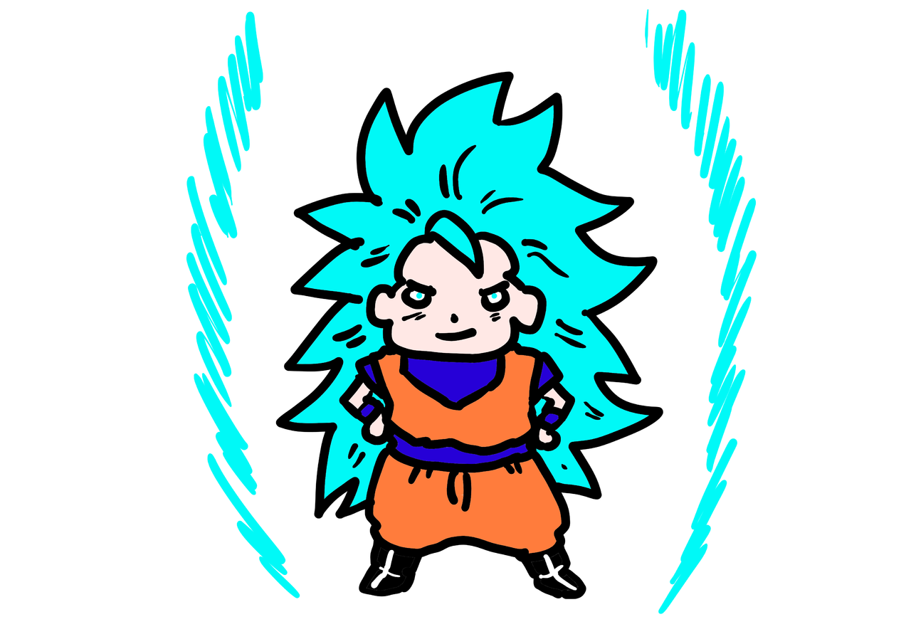 スーパーサイヤ人ブルー3 豆大福 Illustrations Art Street