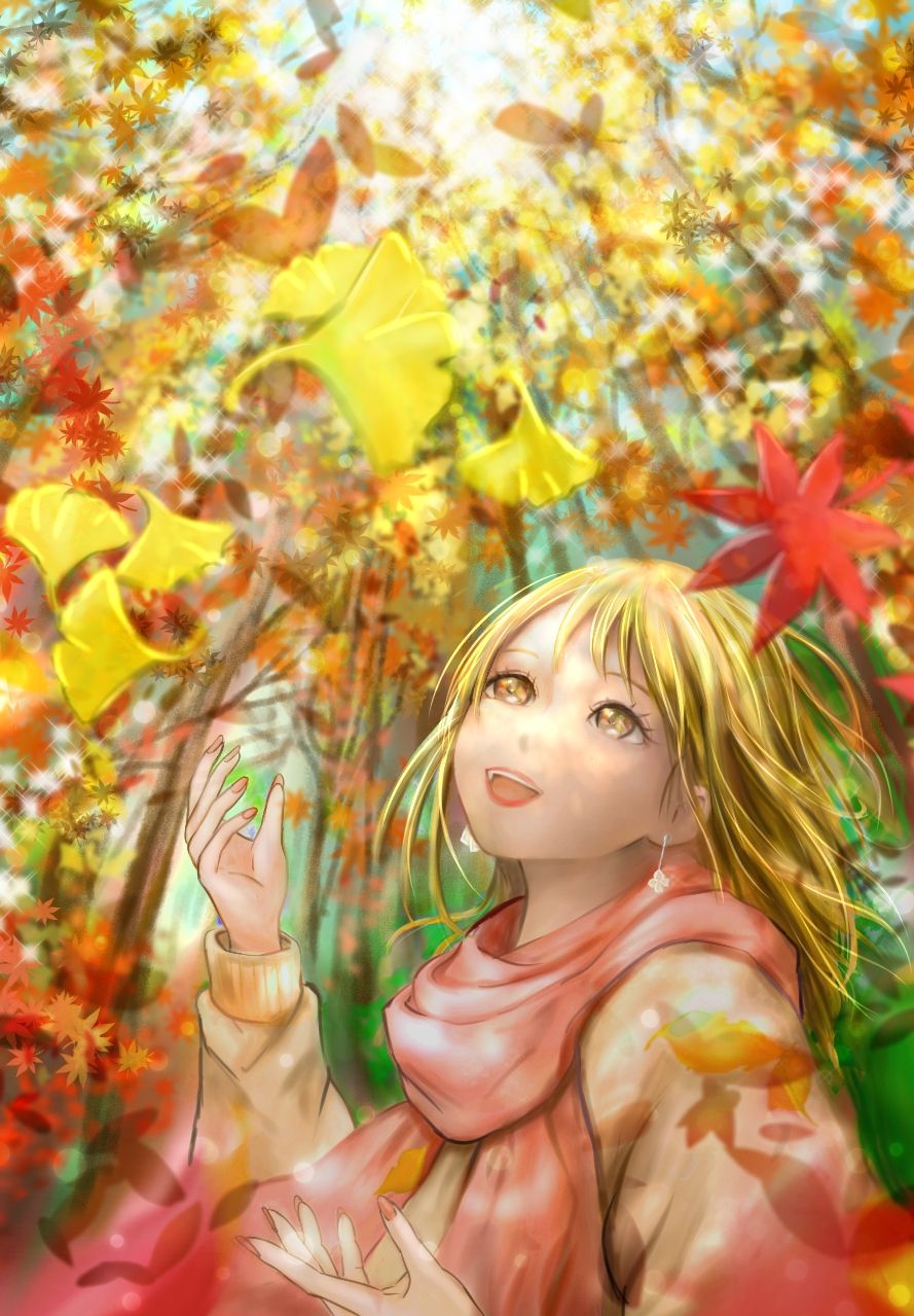 秋恋 Illust of ｳﾞｧﾆﾀｽﾞ-Vanitaz girl 描いてみた illustration autumn あやちさん