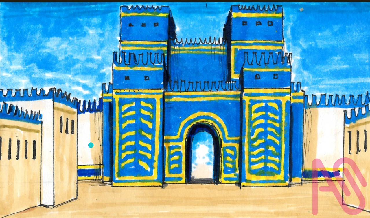 Babylon 2022 Illust of DartC illustration art background handdrawn environment scene architecture markers