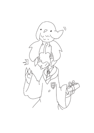 outline s illustrations medibang thanks hedwig