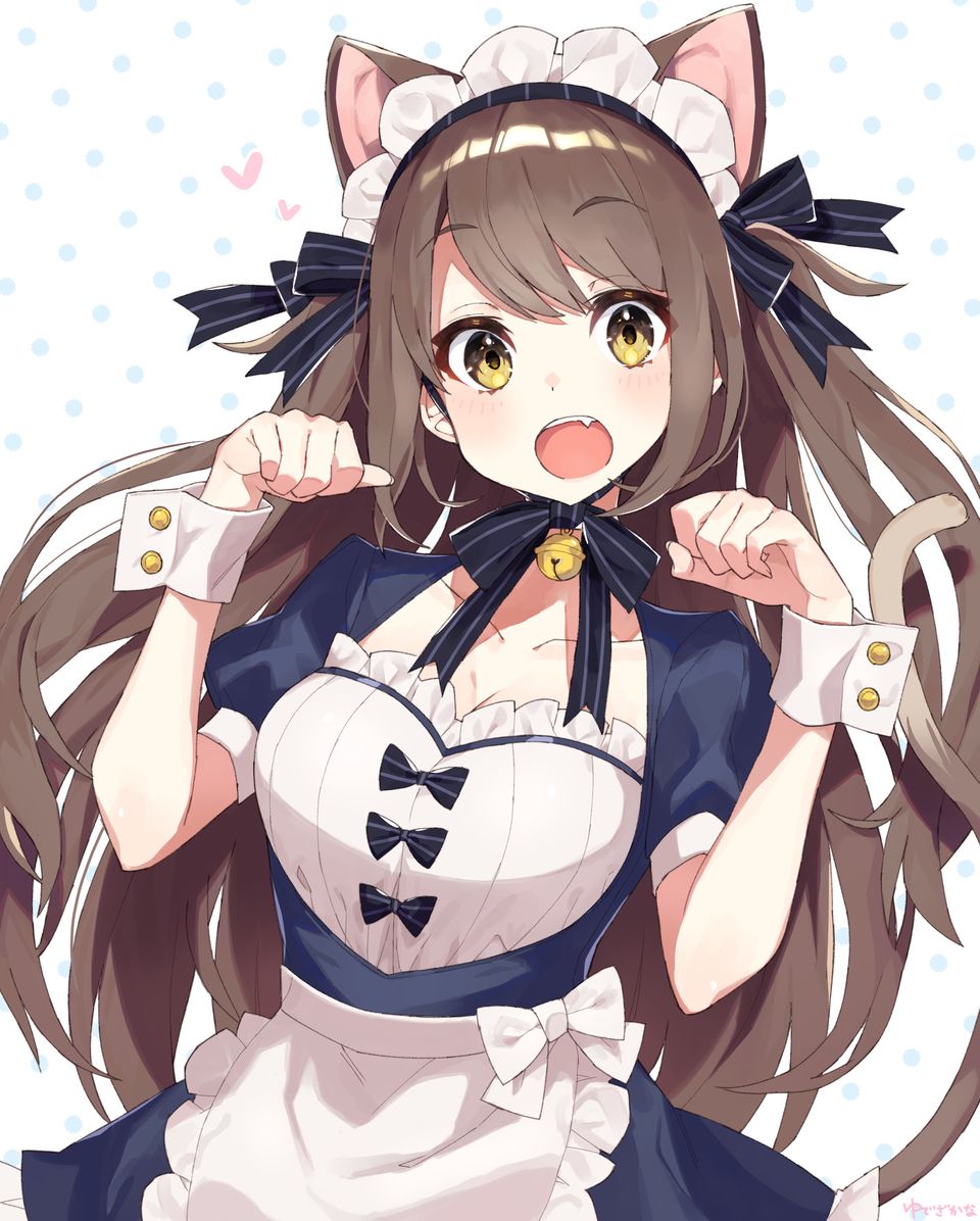 猫耳メイドさん🐱 Illust of ゆでざかな maid cat girl cat_ears original