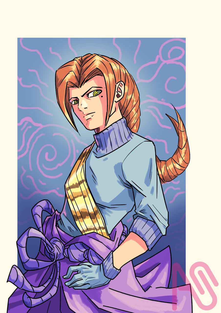 Just a Guy Pin-Up Illust of Yakkyokujin illustration sketch art character original digital boy oc color handsome