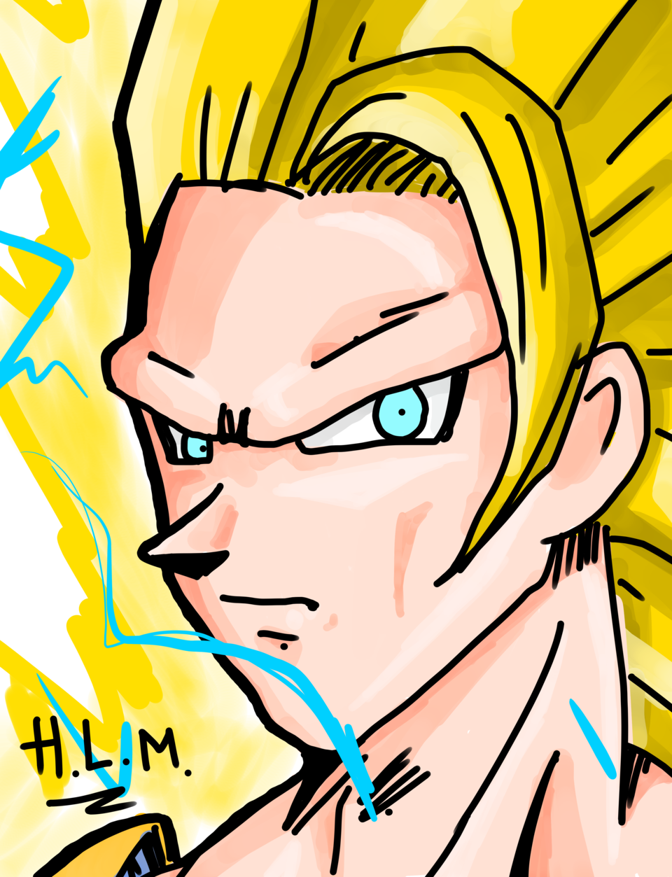 Goku Ssj3 By Hector Lara M Hector Lara イラスト Art Street アートストリート