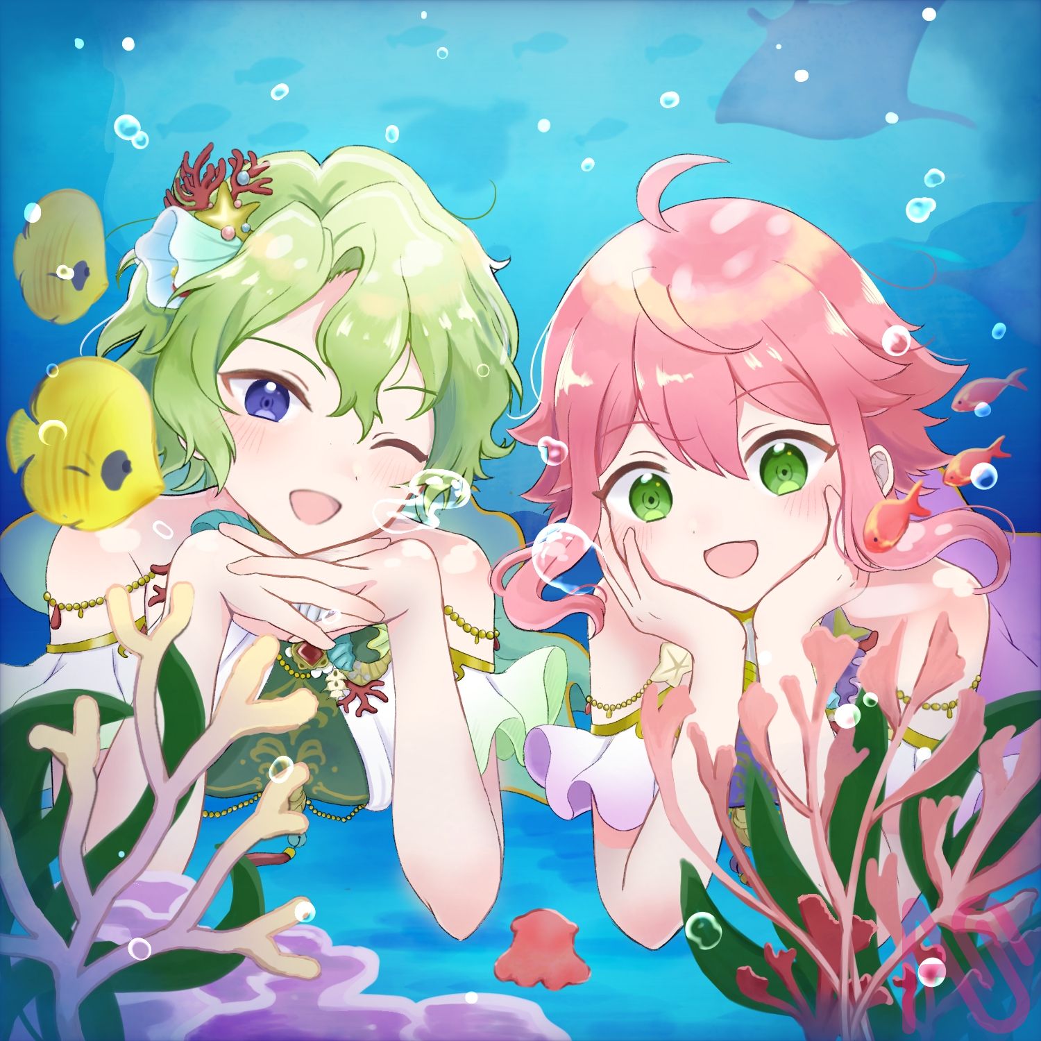 ふりふ☆着物☆人魚姫☆梅雨☆雨☆かたつむり ふりふ - ふりふ☆着物☆人魚姫☆梅雨☆雨☆かたつむりの通販 by C