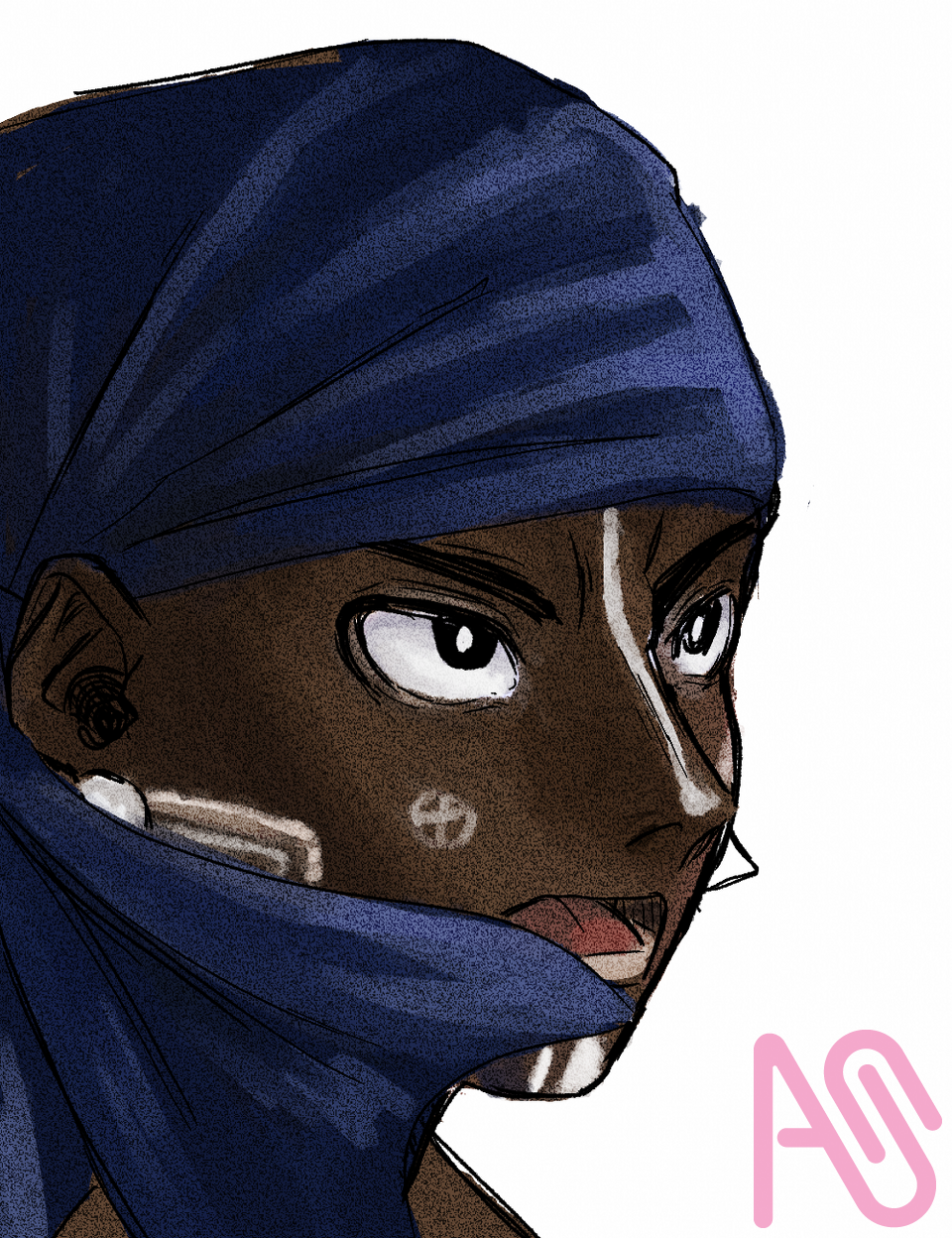 Some portrait  Illust of Turbo_sun56 girl drawing illustration art manga oc medibang Human afro Turbo_sun56