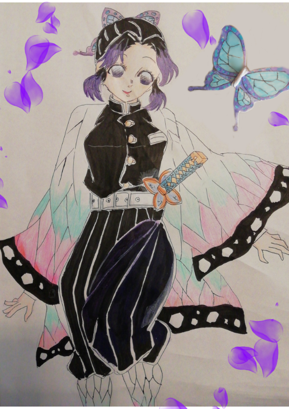 胡蝶しのぶ 紫陽花 鬼滅の刃大好き イラスト Art Street アートストリート