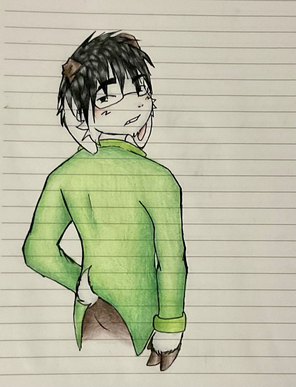 Cherry + vinny Illust of Rikki furry traditionalart procreate furryoc Sigma furryartist v0mit editthistagplz AustralianKnots Pee_your_pants