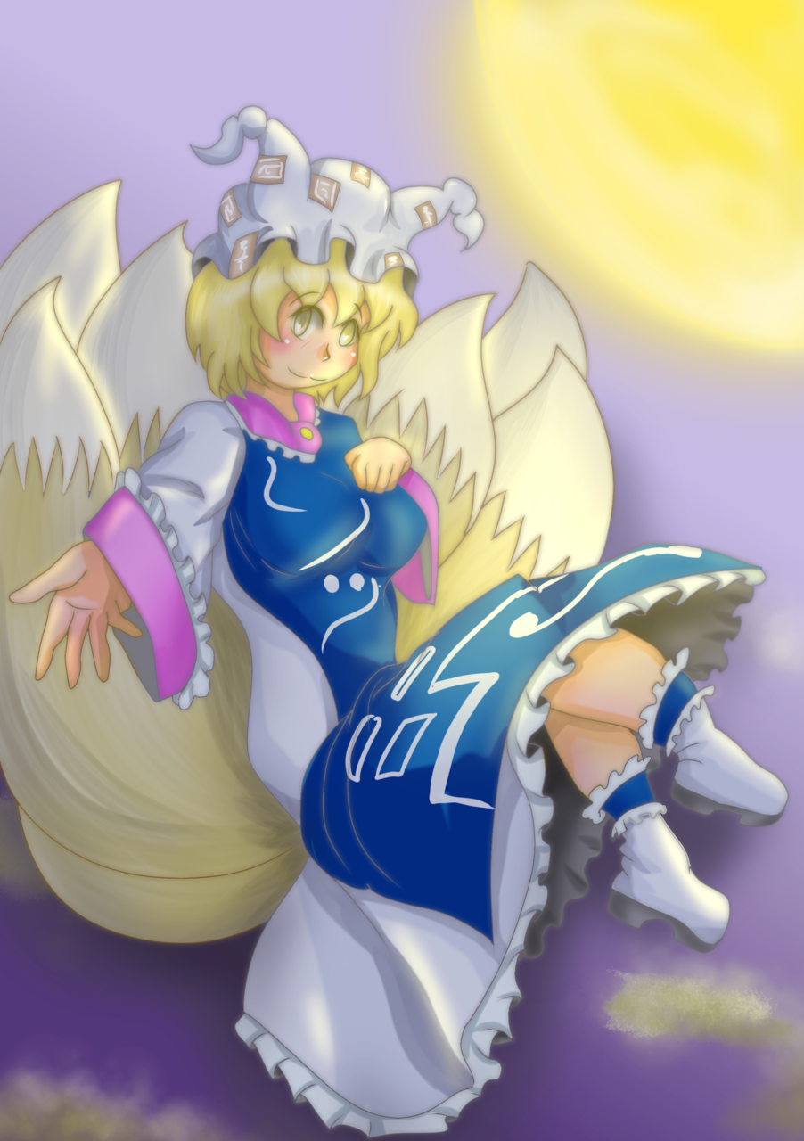 藍様月夜に現る タロウぽん イラスト Art Street アートストリート