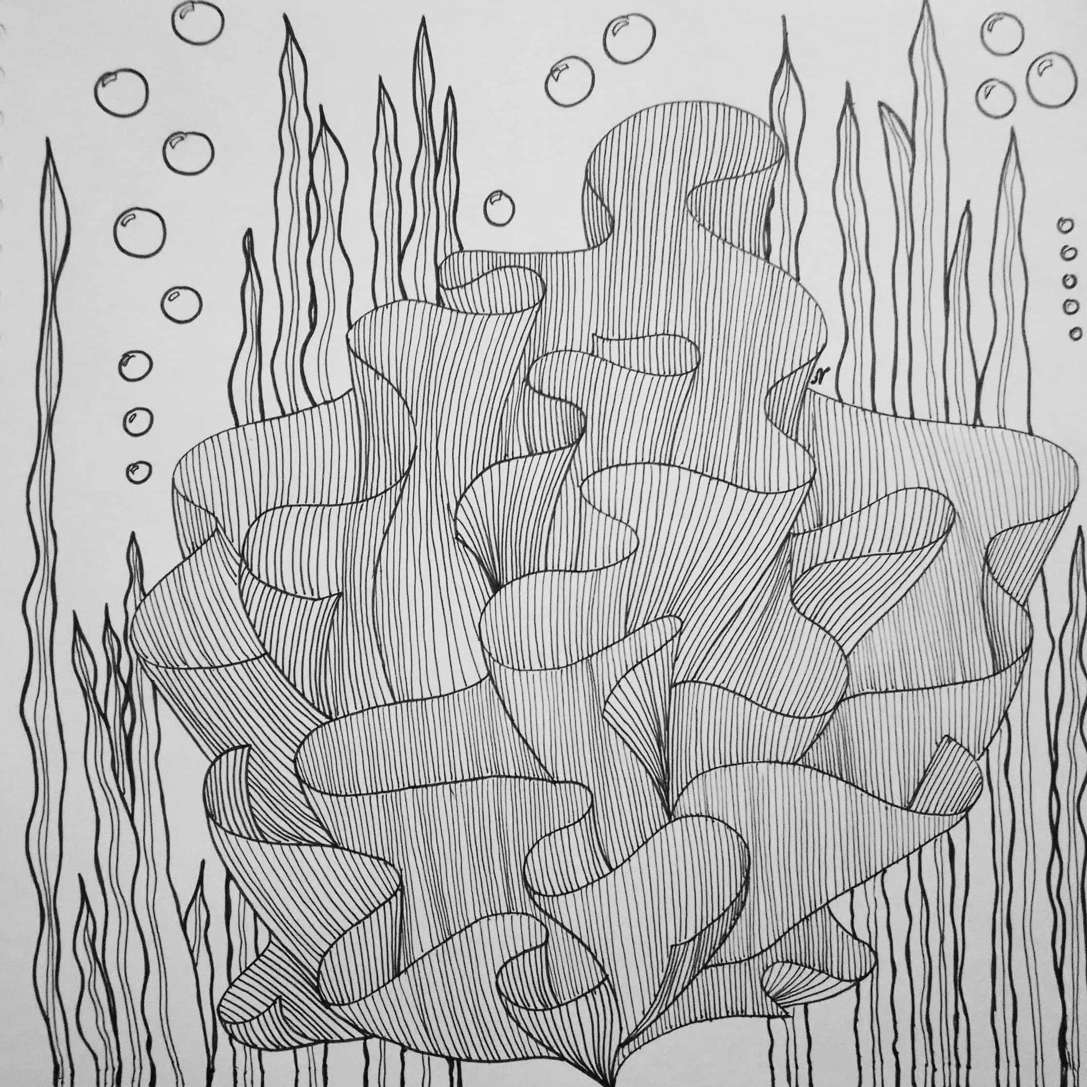 A coral Anastasia Illustrations ART street