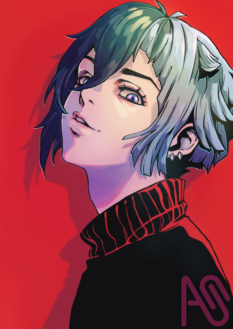 Valac Illust of Art Zero drawing illustration art anime original digital male boy oc red
