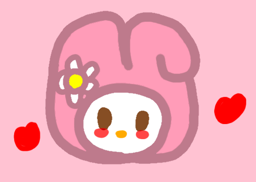 Mini My Melody swich emoji Illust of ☆~♡Qiya♡~☆ painting red kawaii mini Sanrio Stylechallenge Kaizo