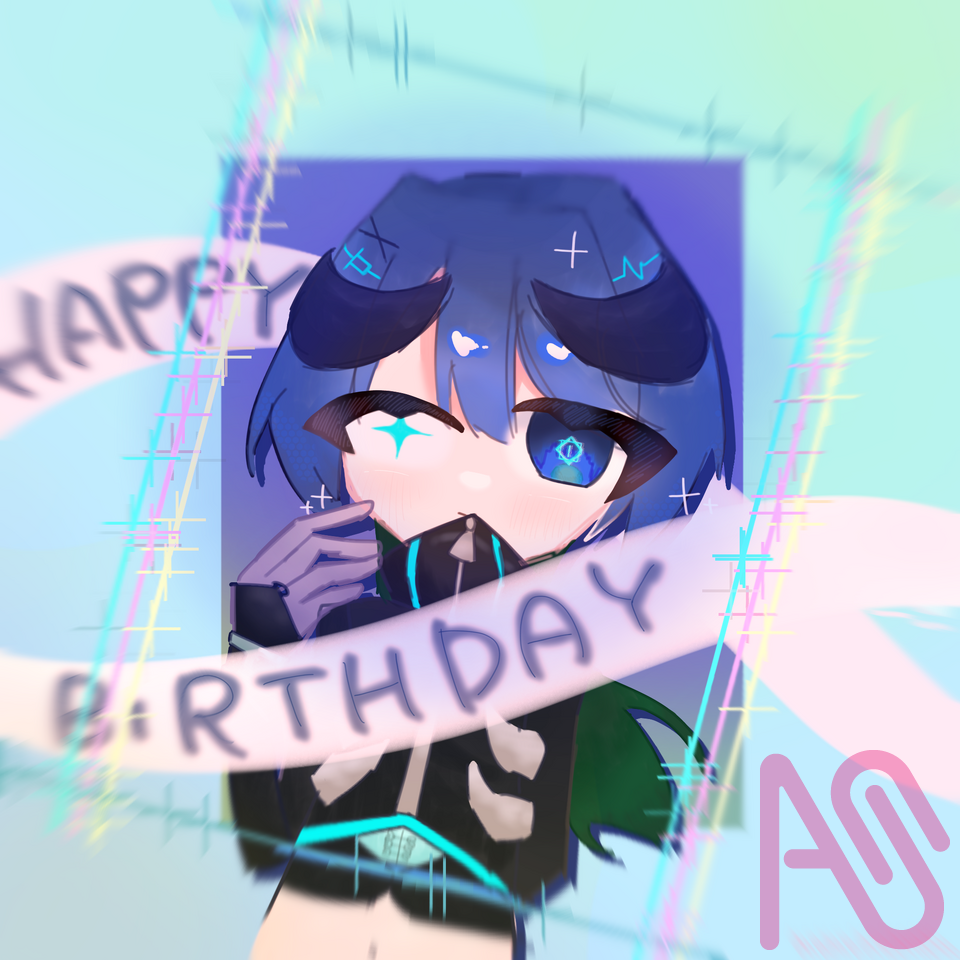 きなこちゃん！！！【大大大大大遅刻です😭】 Illust of 縁化桃 birthday 桃のお礼絵 蒼い実験体