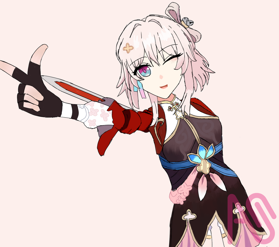 March 7th Illust of ExtraOrdinaryCloud girl illustration