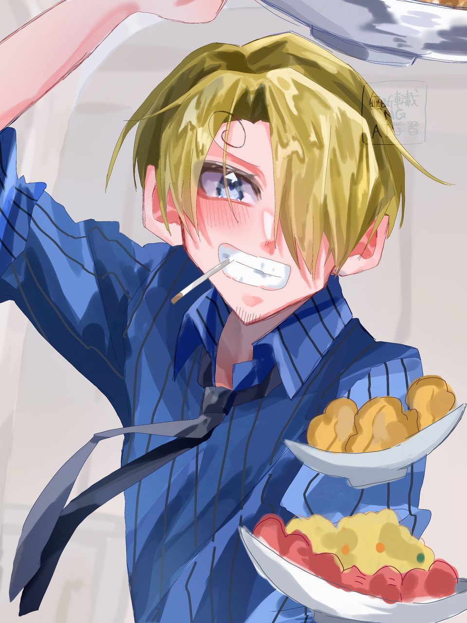 EDのサンジ Illust of しゃむ illustration anime かっこいい boy kawaii サンジ ONEPIECE