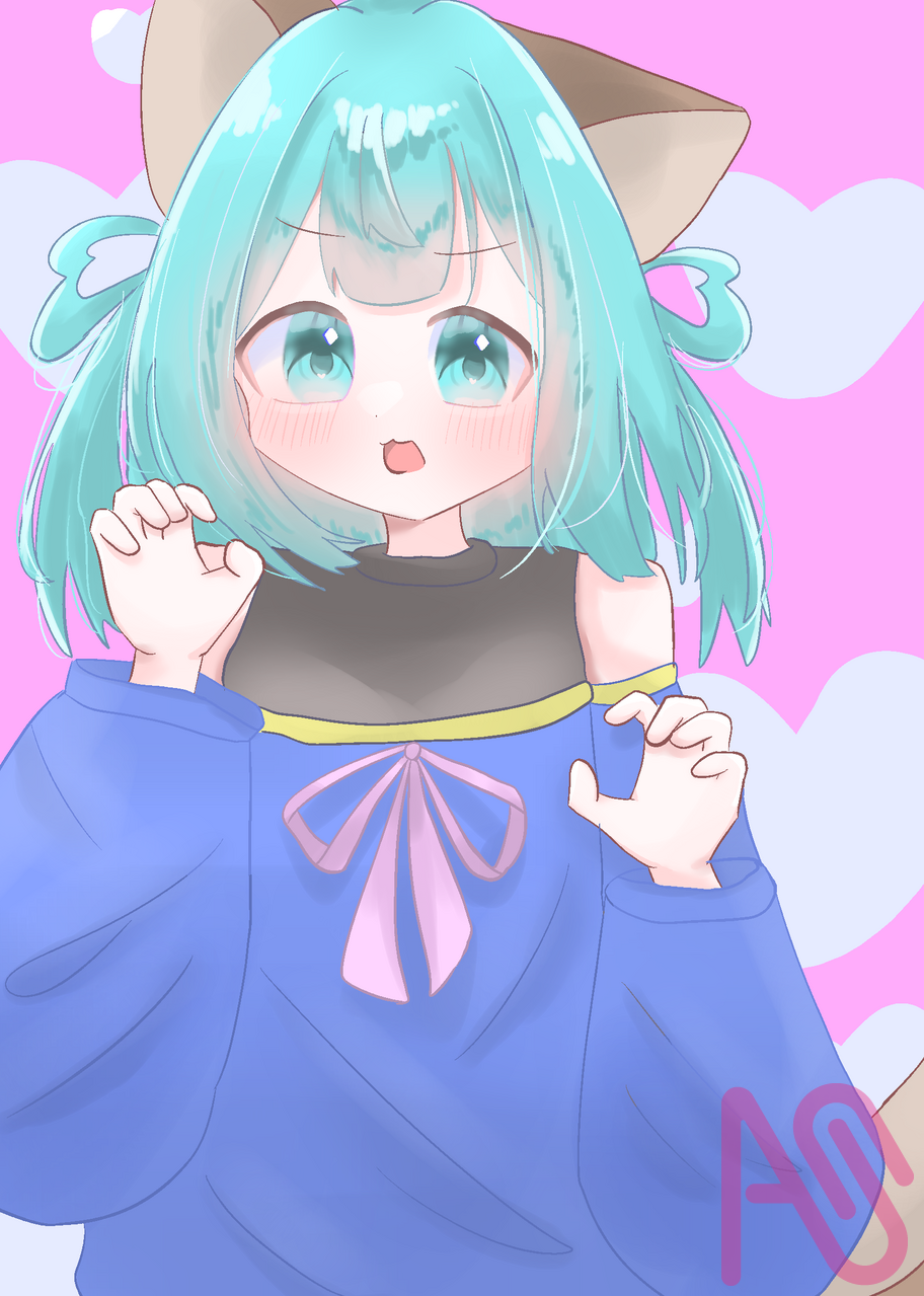 フォロワー100人ありがとうー！！！ Illust of むいむぎ✌️😎✌️代選中‼️ girl 記念イラスト 代理 むぎ