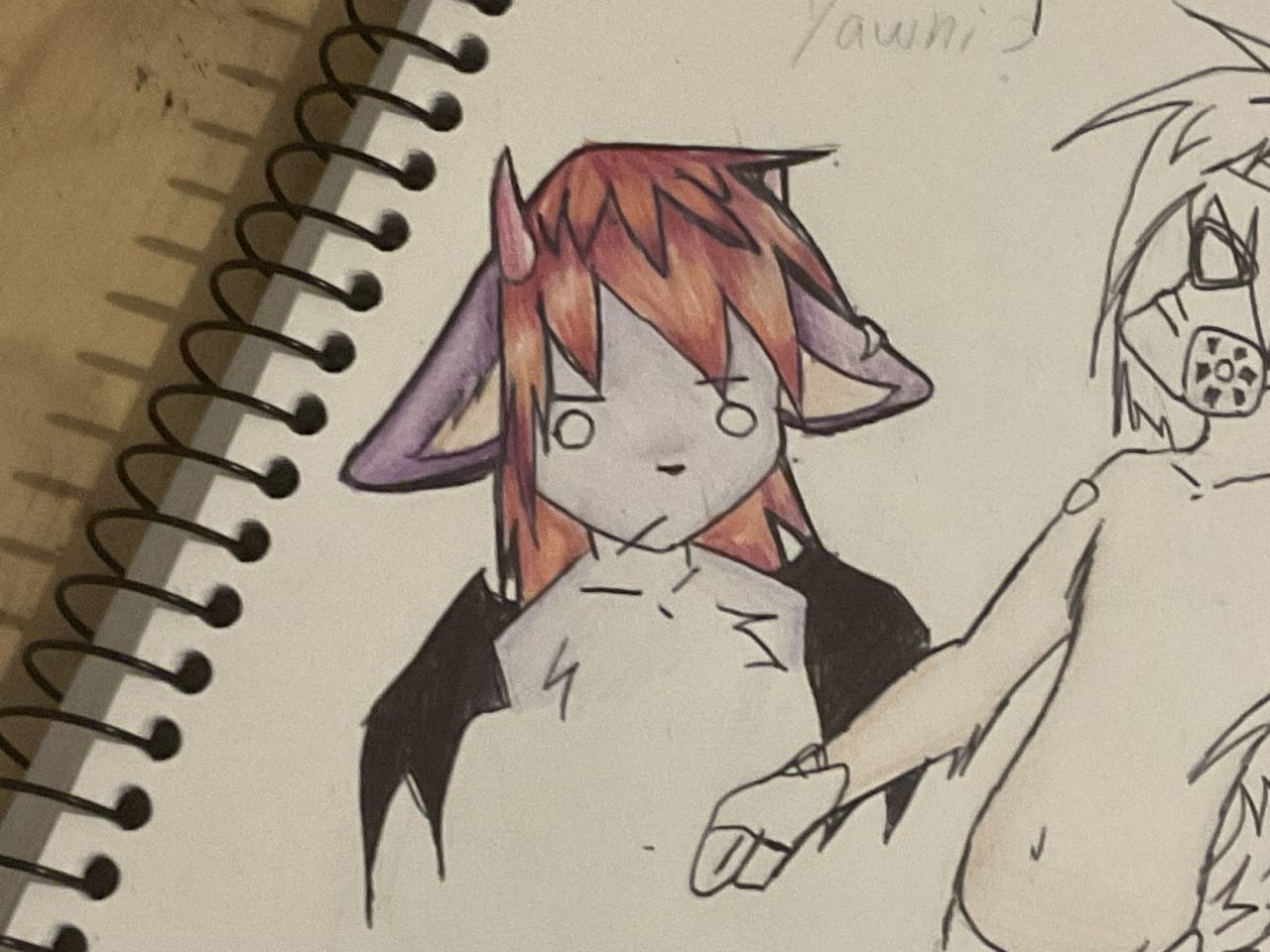 Art Illust of Rikki furry traditionalart Lavender furryoc Sigma furryartist AustralianKnots Pee_your_pants editthistagplz