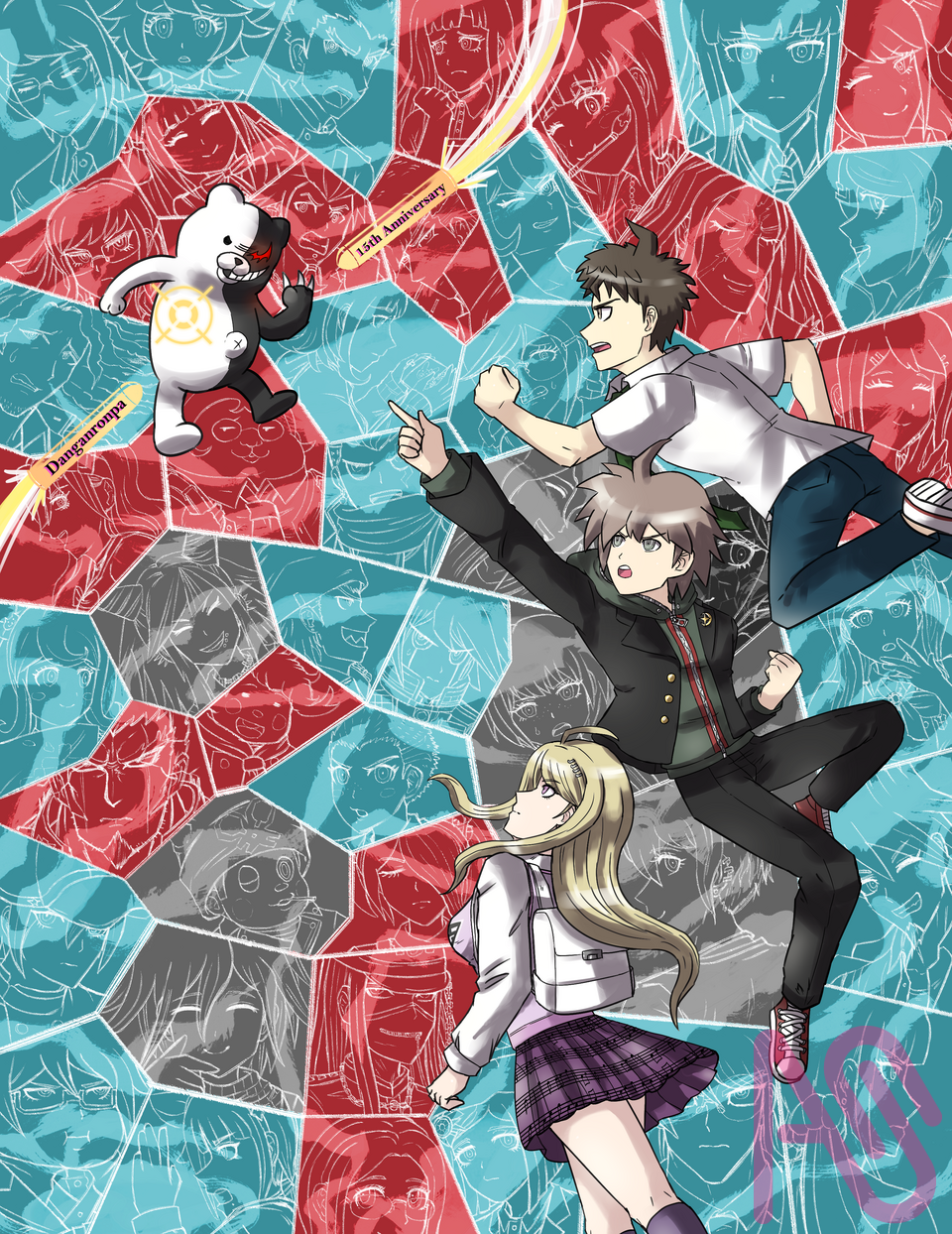 Everyone is here! Illust of SweetGluttonyArt DanganronpaCreativeContestIllustrationCategory Danganronpa2 Danganronpa DanganronpaV3