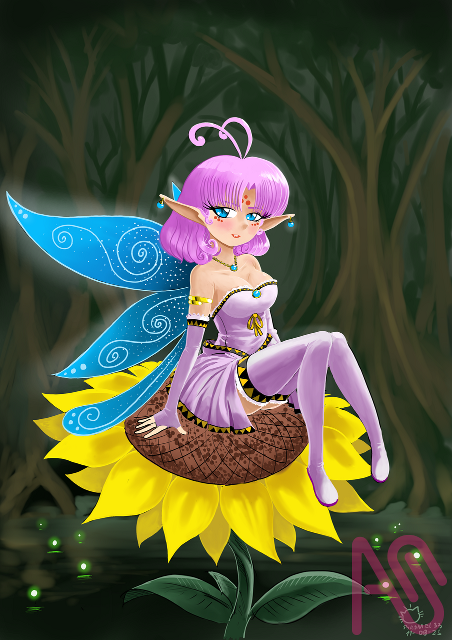 hada del bosque  Illust of poroniel-33 illustration original diseño criaturas proseso