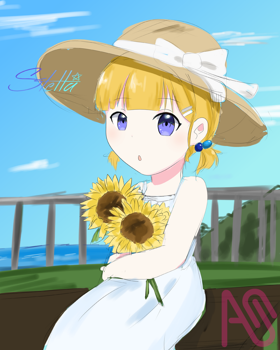 🌻 Illust of ステラ💫 girl illustration original oc