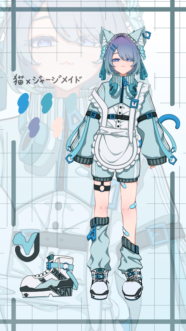 オリキャラ】猫×ジャージメイド カスタード - Illustrations ART street