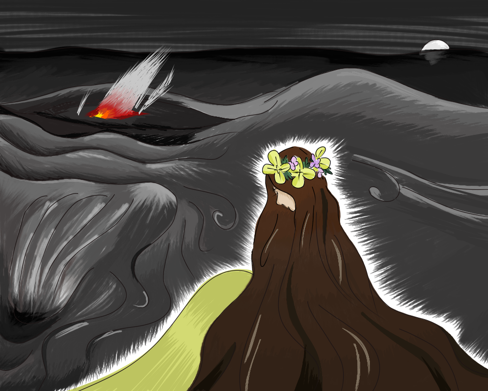 Landscape/ Kilauea coconut Illustrations ART street