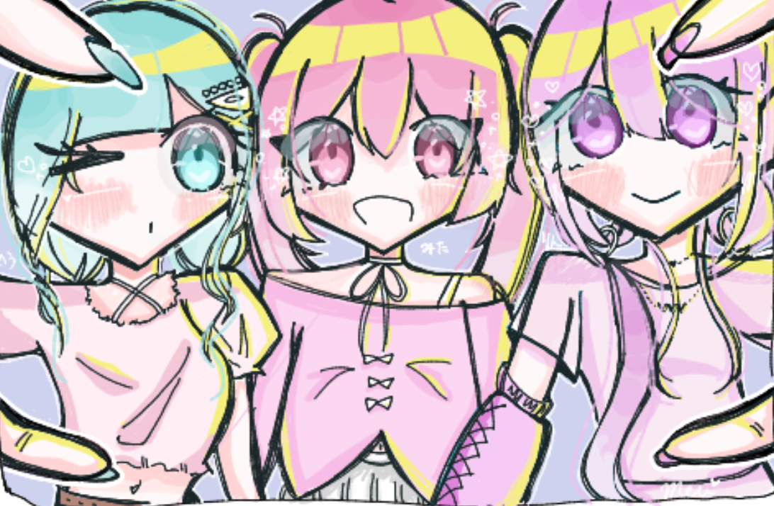 🍡🌸🩵 Illust of 恋莉めうめう@オリ選中！ 翠莉りん みたりんめう